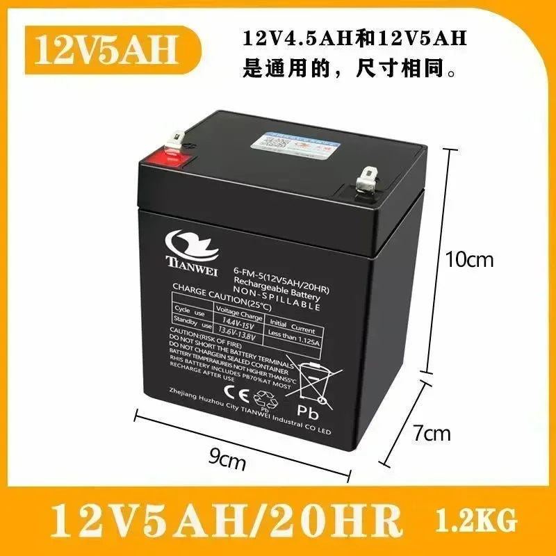 Children's Electric Vehicles Toy Cars Motorcycles Baby Strollers Battery 6V5Ah 8Ah 10Ah 12Ah,12V5Ah 7Ah 8Ah 12Ah