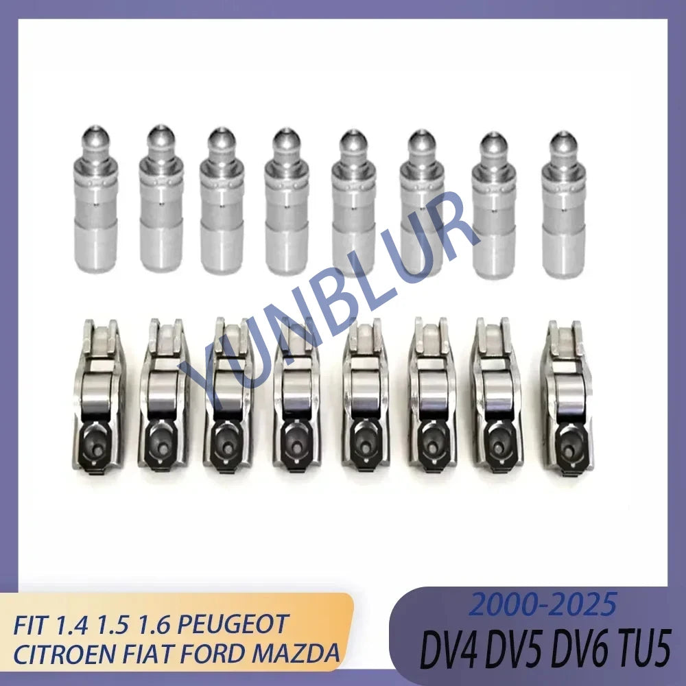 Engine Parts Rebuilding Rocker Arm / Valve Lifters Set Kit Fit 1.4 1.5 1.6 L DV4 DV5 DV6 For Peugeot Citroen C3 Fiat Ford Mazda