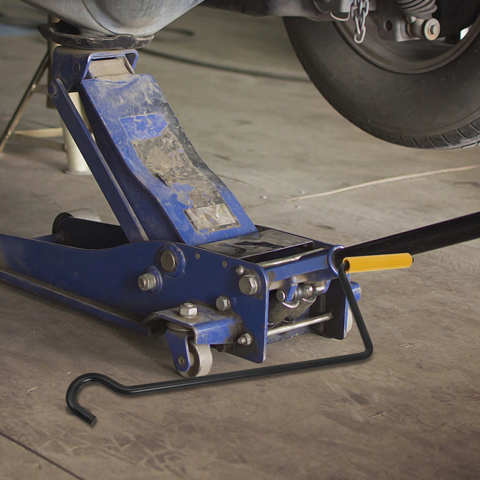 Reemplazo de manija de gato de remolque, balancín de automóvil, acero, portátil, resistente, herramientas de elevación de neumáticos, accesorios para gato, piso hidráulico