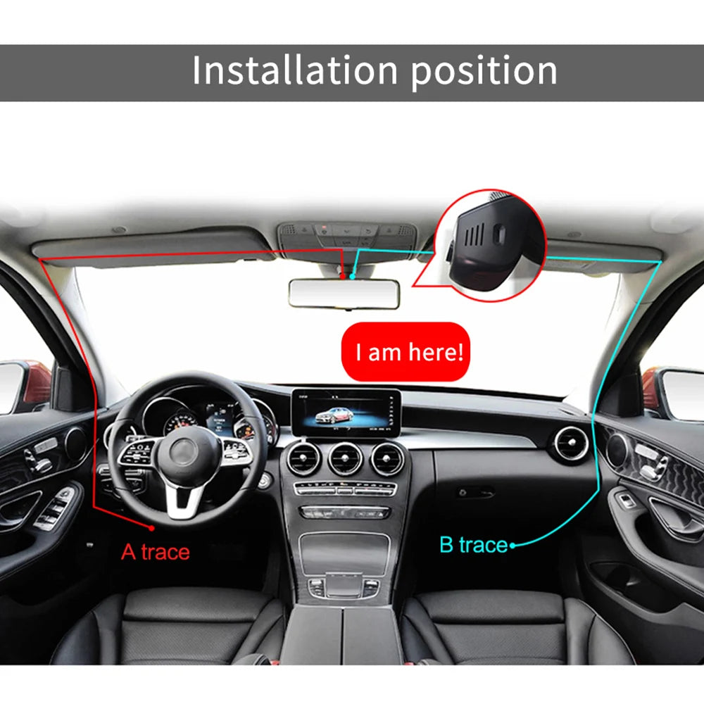 Dash Cam 1080P Ultra car DVR WIFI connection HD Metal driving Record phone connection APP live Video recorder