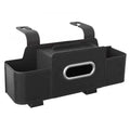 Car Back Seat Organizer with Cup Holder Tissue Box and Hooks Vehicle Seat Back Hanging Storage Box Automotive Travel Accessories