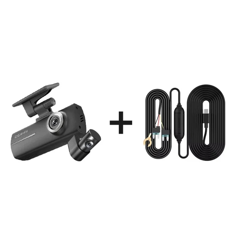 DDPAI Dash Cam N1 Dual Front and Rear Recording NightVIS 1296P Dash Camera Recorder Car DVR 24H Parking Mode WIFI & App Control