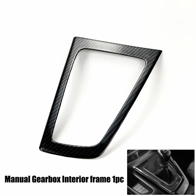 Accesorios de estilo de coche, embellecedor decorativo de fibra de carbono para Ford Focus 3 mk3 Sedán Hatchback 2012-2014