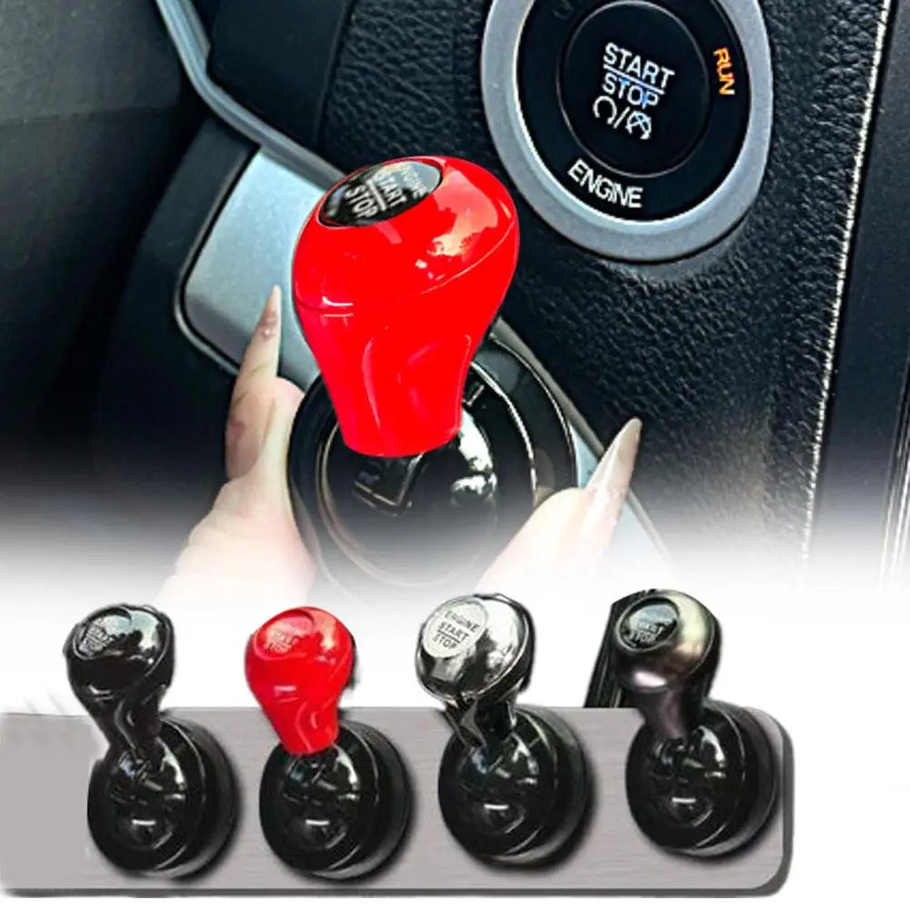  Car One-Touch Start Button with Push-to-Start Rocker Lever Car Accessories Interior Decor Push Rocker One-Touch Start accessor