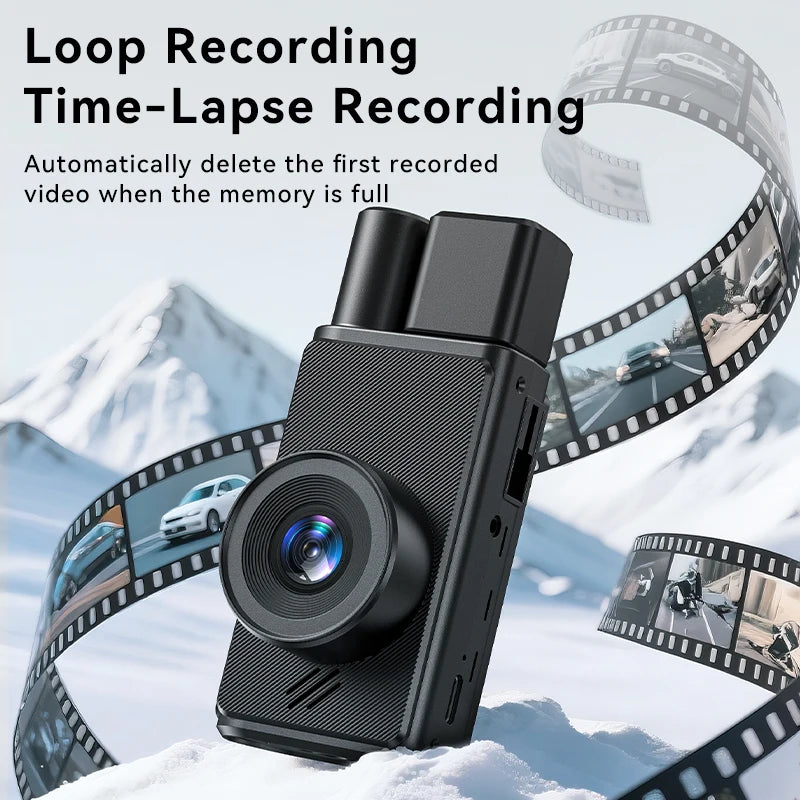 3 Channel Dash Camera FHD 1080P 360° All Sides Dashcam IR Night Vision Car DVR Car Camera Recorder Support 24H Parking Monitor
