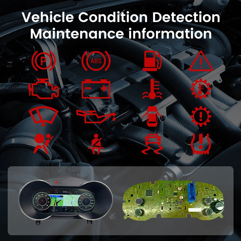 Latest 10.25" Car LCD Digital Dashboard Cluster For Audi TT 2008 2009 2010-2014 Instrument Paneel Speedometer Virtual Cockpit