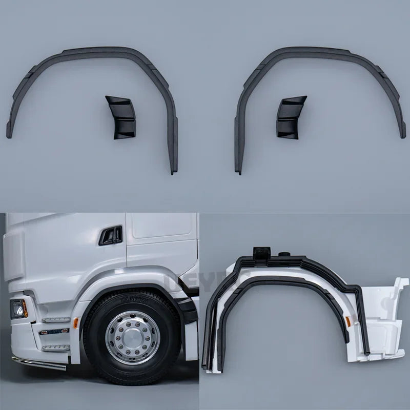 RC Truck Tail Edge Strip Flange Modification for 1/14 Tamiya SCANIA 770S 6X4 56368 8X4 56371 Car Accessories