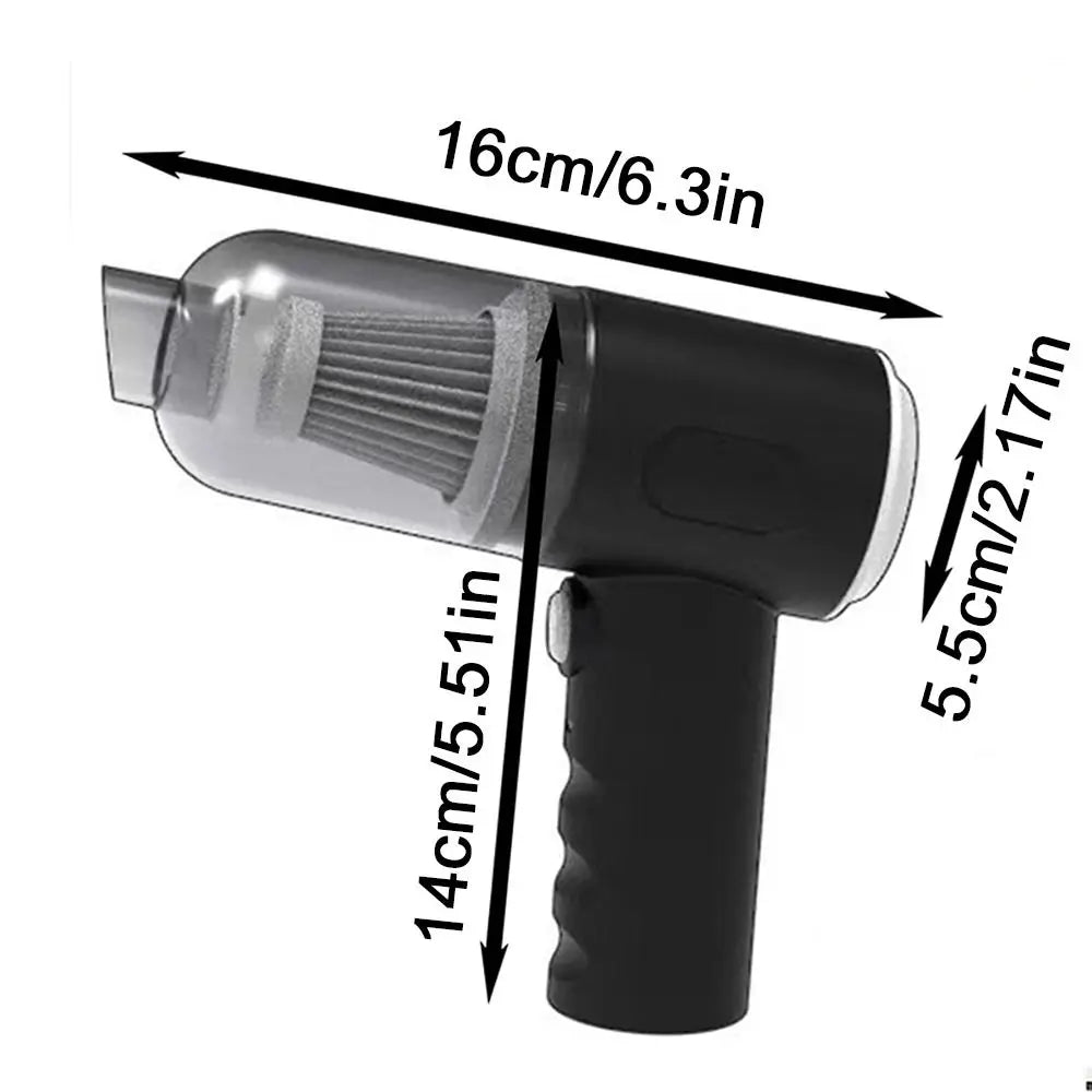 3-In-1 Car Vacuum Cleaner High Power Strong Suction Wireless Dust Blower Multifunctional Rechargeable Air Dust Collector