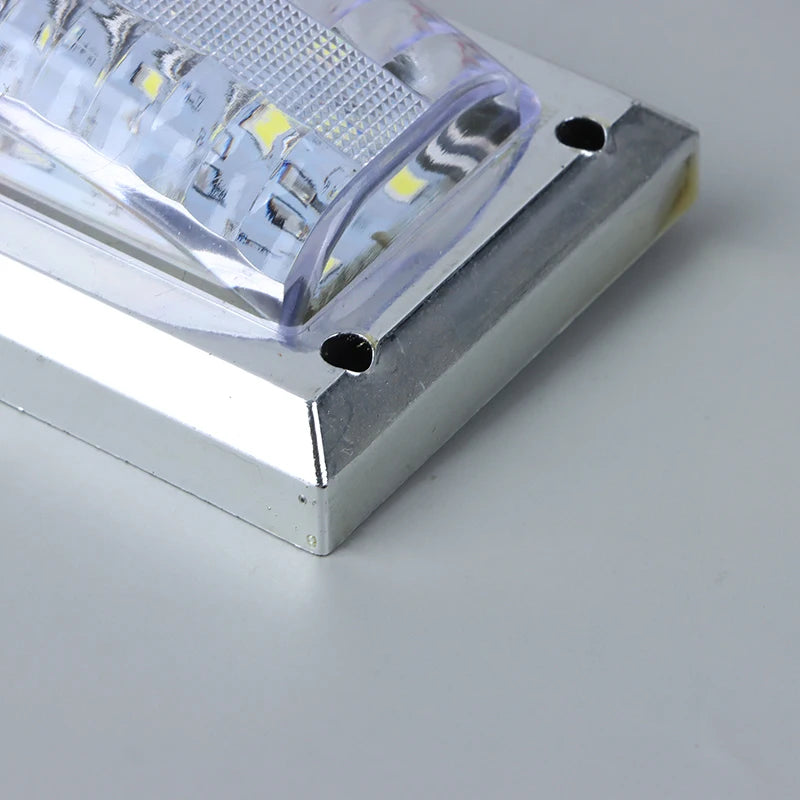 LED 12V-24V Panel Light Car Interior Reading Lamp High Brightness Cabin Lights for Van Truck RV Boat Camper Lights Switch On Off