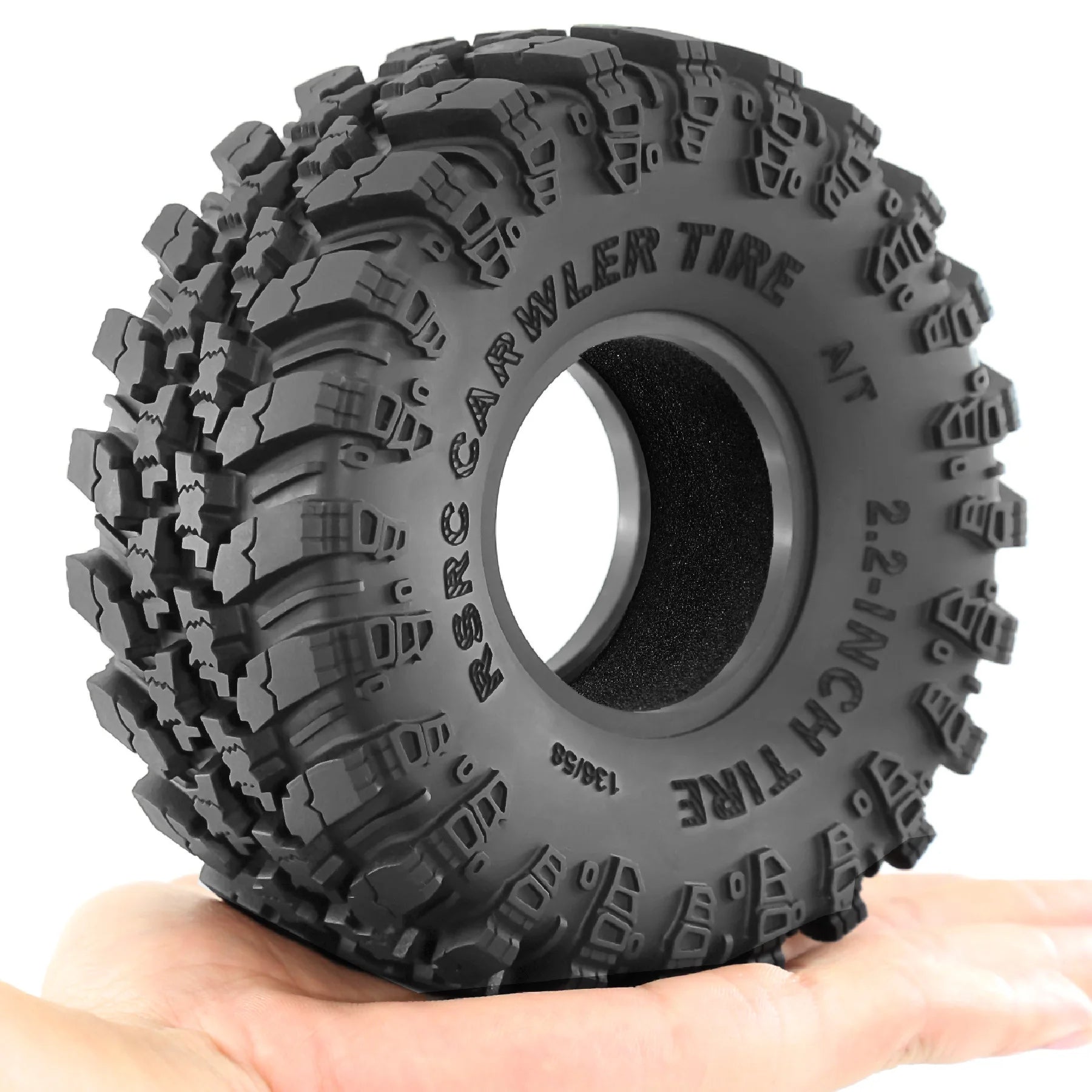 2.2 Crawler Tires  Mud slingers Tyres for 1/10 1/8 TRX4 Axial SCX10 III Wraith Yeti redcat Everest 10 Yk4083 Upgrades