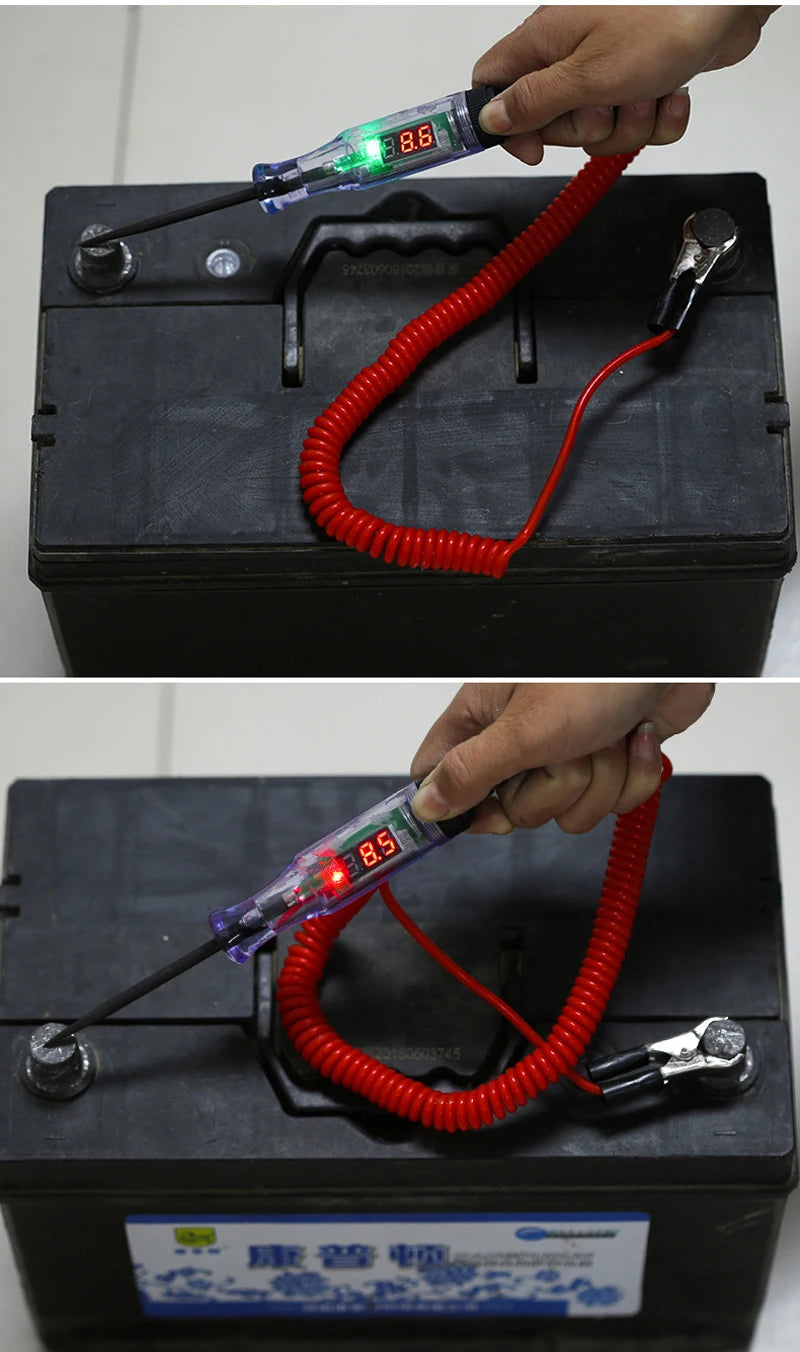 LCD digital 3V 6V 12V 24V Auto Car Truck Voltage Circuit Tester Diagnostic Probe Test Pen Light Electric Measuring Repair Tools