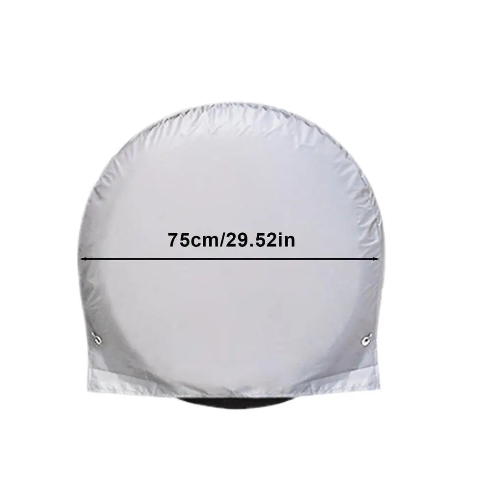 Tire Covers For Trailers UV Resistant Tire Cover UV Resistant Sun Rain Snow Tyre Protector Fits 27-29in Tires Automotive Wheel
