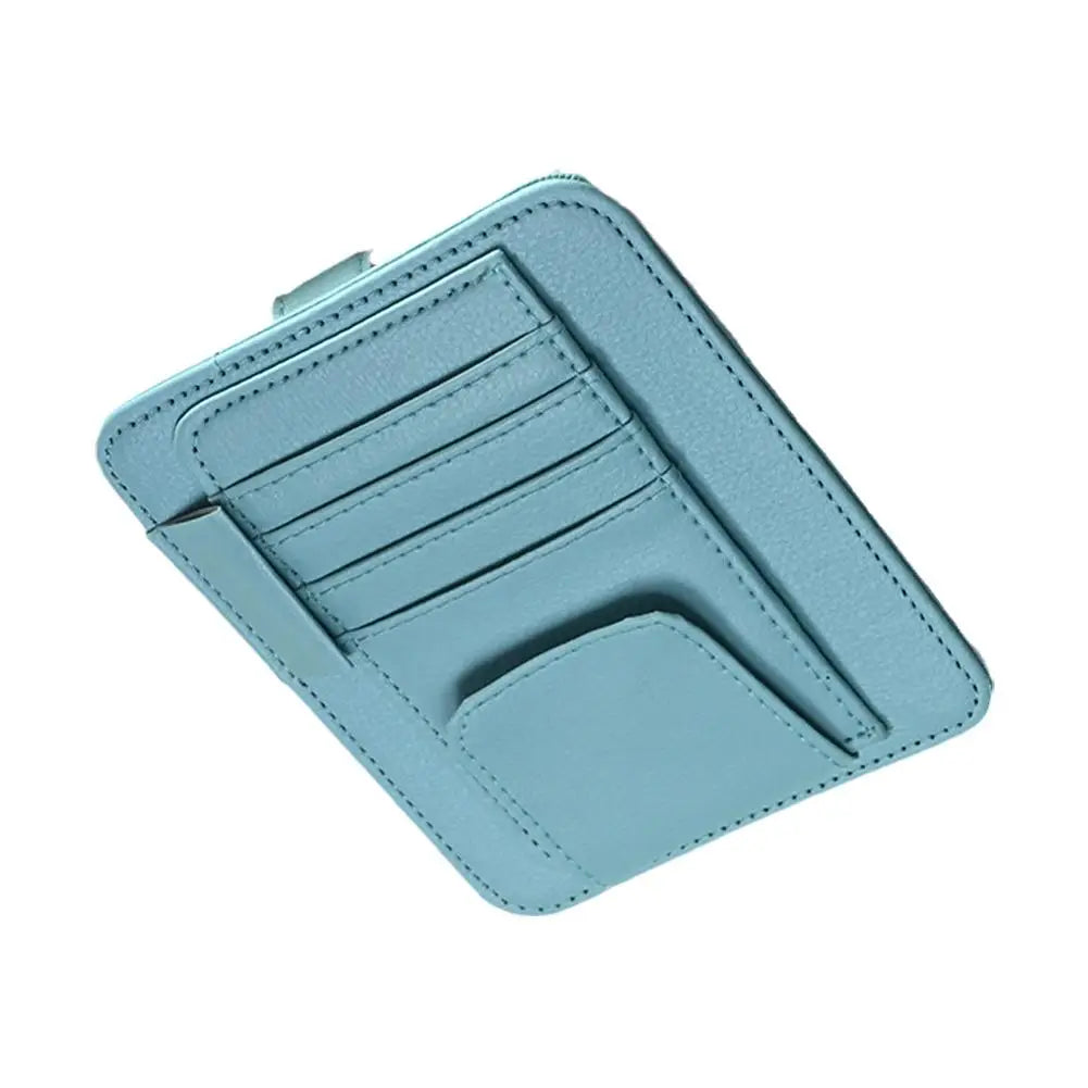 Car Sun Visor Organizer Multi-Pocket Auto Interior Accessories Pocket Organizer Car Document Storage Pouch Pen Holder