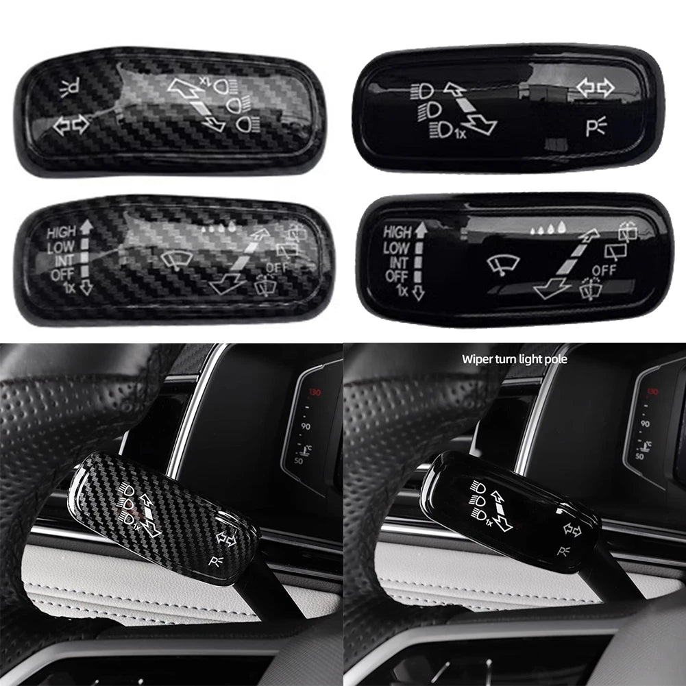 Car Interior Accessory Wiper Switch Trim Switch Control Cover Stable Characteristics Brand New Carbon Fiber Finish
