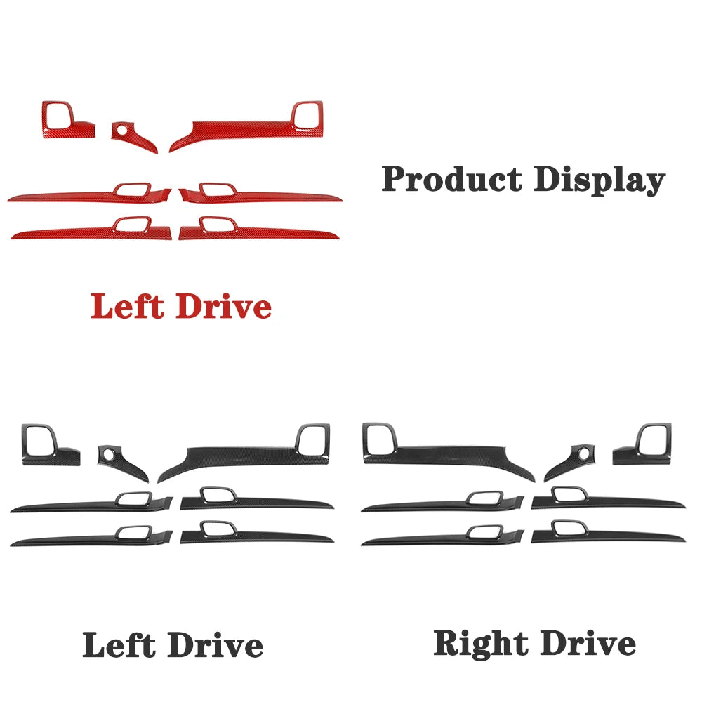 Car Center Console Panel Interior Handle Decoration Cover Trim for Jeep Grand Cherokee 2011-2016 2017 2018 2019 2020 Accessories