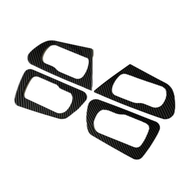 For Nissan Qashqai 2007 2008 2009 2010 2011 2012 2013 J10 Car Accessories Carbon Fiber Style Interior Door Handle Cover Trim