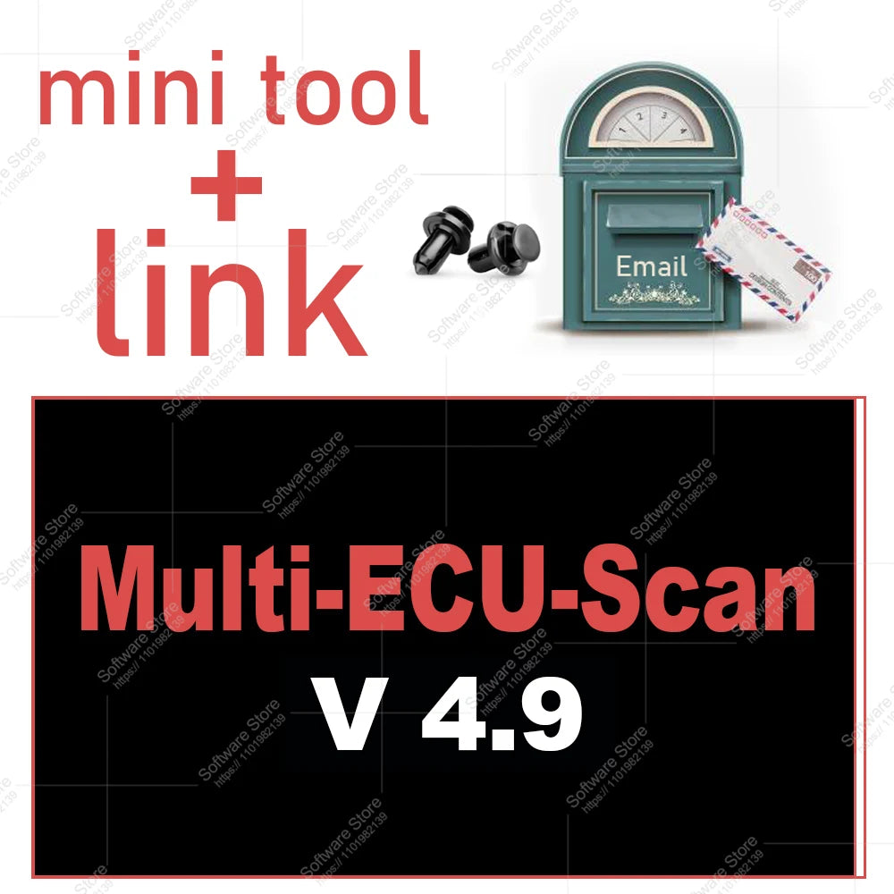 Newest Multi-ECU-Scan V4.9 automotive diagnostics electronic systems car diagnostics software full-featured professional tool