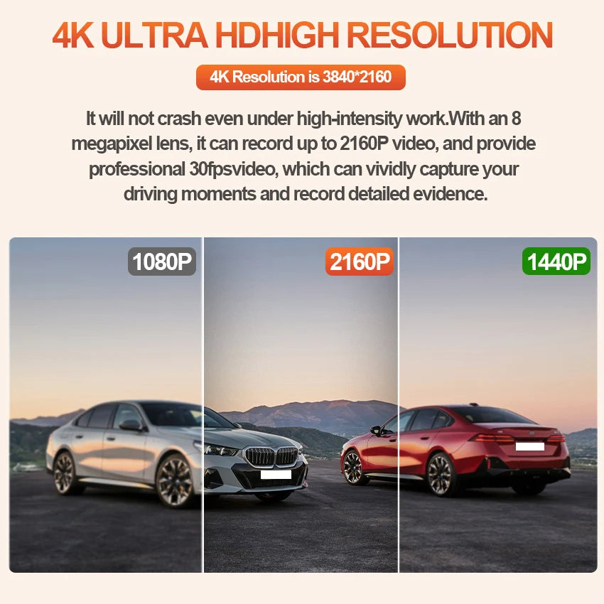Plug and play Dash Cam 4K 2160P Car Accessories for Volkswagen VW ID.3 ID3 2025 2024 2023 2022 2021 2020 Dashcam for Cupra Born