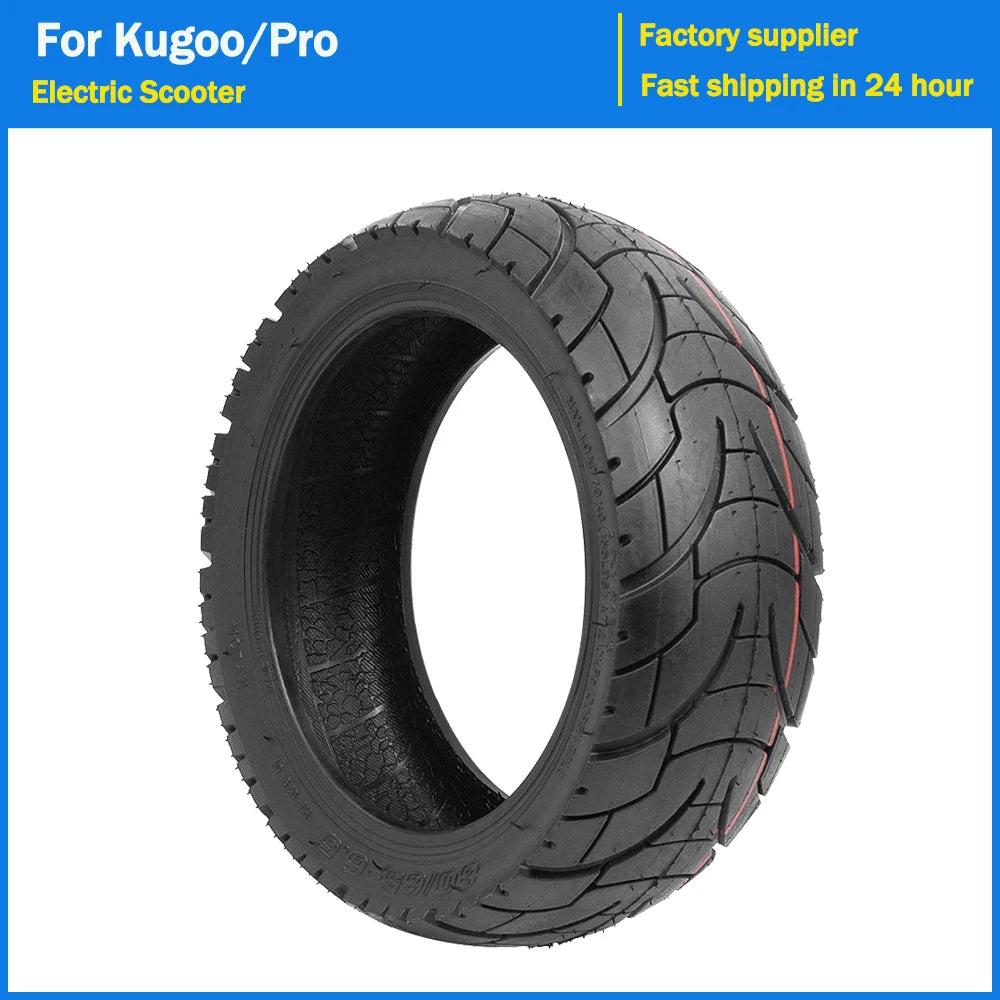 10 Inch Tubeless Tires 255x80 for Kugoo/Pro Electric Scooter Tyre Balance Car Replacement Off-road Anti-Explosion 80/65-6.5 Tire