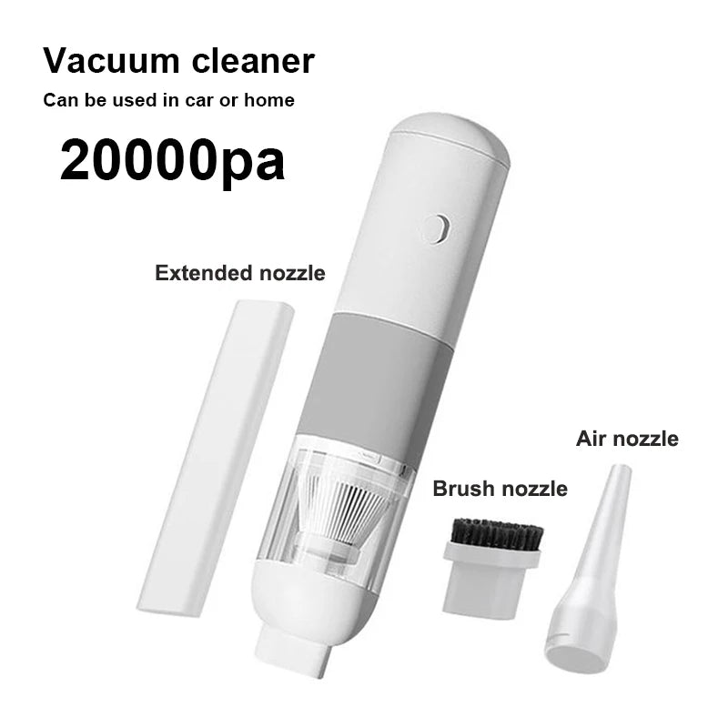 20000PA Car Vacuum Cleaner Portable Mini Handheld Vacuum Cleaner Smart Home Car Dual-purpose Wireless Dust Catcher