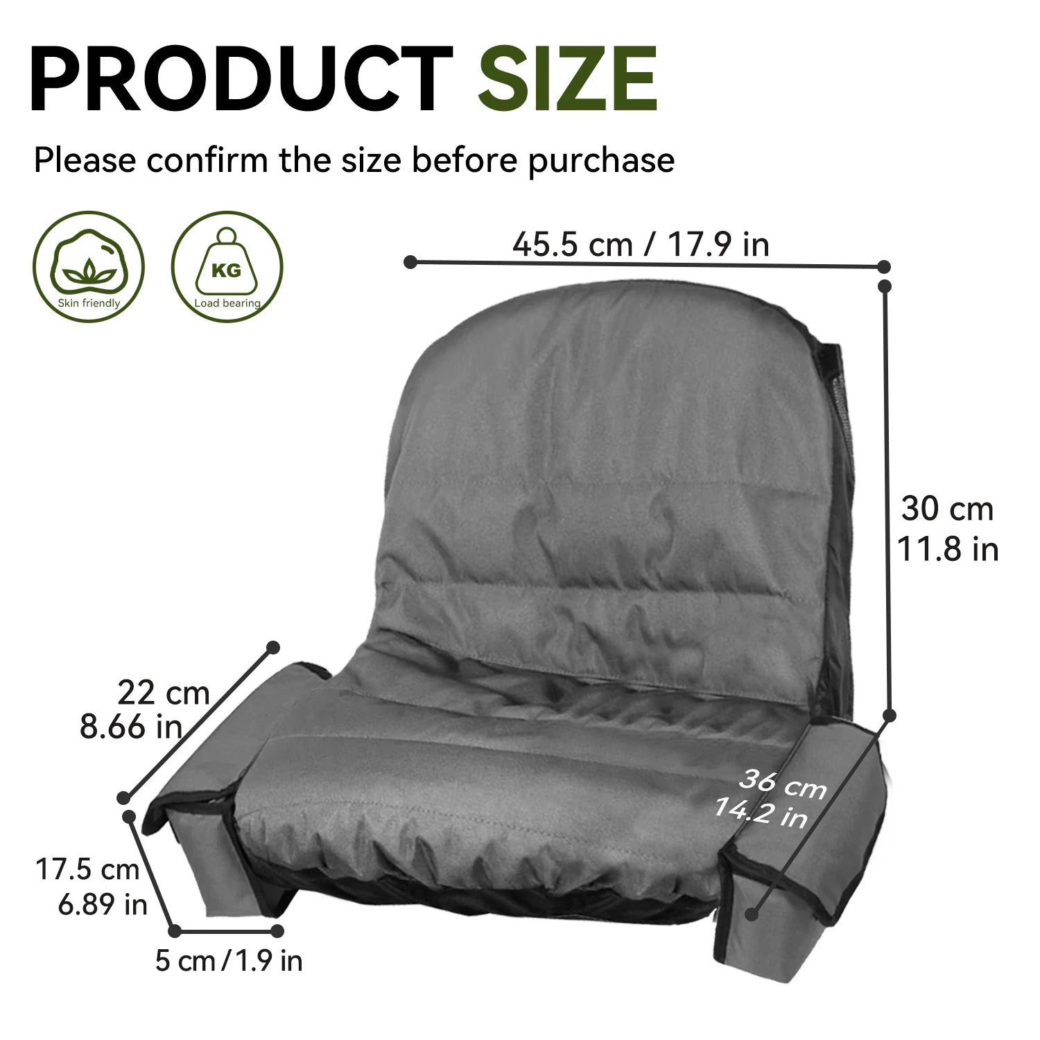 Riding mower seat cover with two storage bags, 600D Oxford Tractor Seat protection tractor seat cover fits most mowers