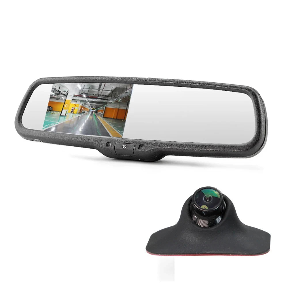 Carsanbo Car 4.3-inch AHD Rearview Mirror TFT LCD Display with Special Car Bracket HD Reversing Rearview Mirror Parking Screen