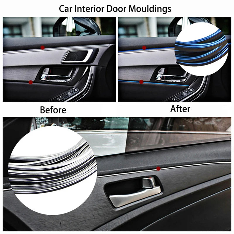 Universal Car Accessories Insert Trim Styling Interior Decor for Seat Leon Mk3 Car Accessories W177 Renault Clio