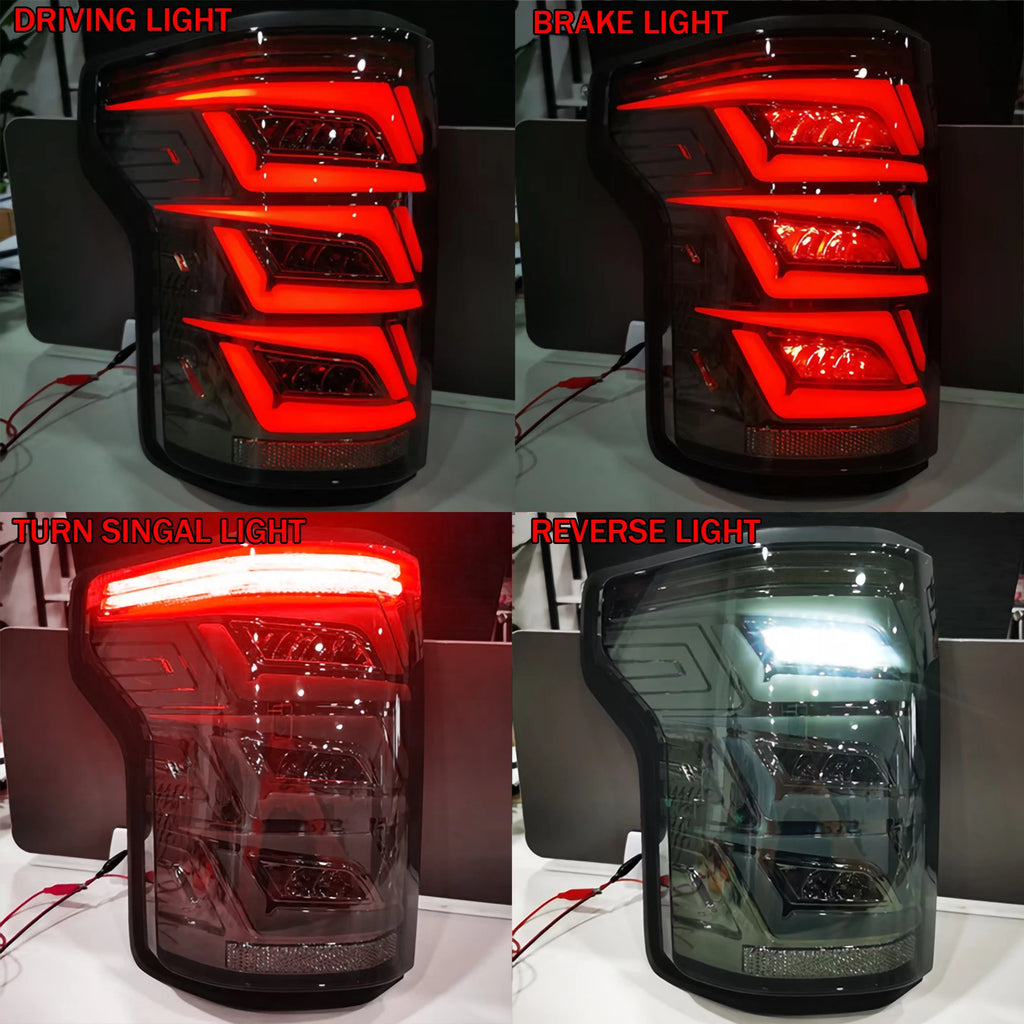 LED Car Tail Lights for Ford F150 F-150 2015-2020 LED Rear Tail Light with Driving Lamp Brake Reversing Turn Signal Lamp 12V