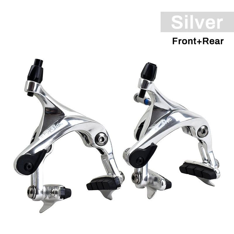 Aluminum Road Bicycle Brake CNC Forged Alloy Racing Fixed Gear Track Bike Wheel Rim C Brake Caliper Sets Front & Rear
