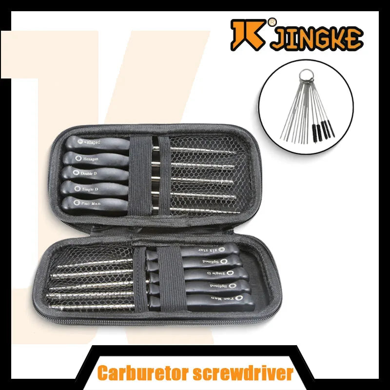 Carburetor Adjustment Tools 10pcs for Chainsaw Trimmer Multi-head Tune-up Screwdriver Set Car Repair Motorcycle Accessories