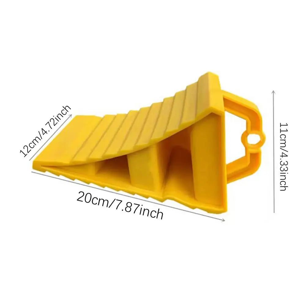 Portable Car Wheel Chock Anti Slip Tire Stop Block Heavy Duty Parking Wedge Truck Trailer RV Safety Portable Vehicle Accessory