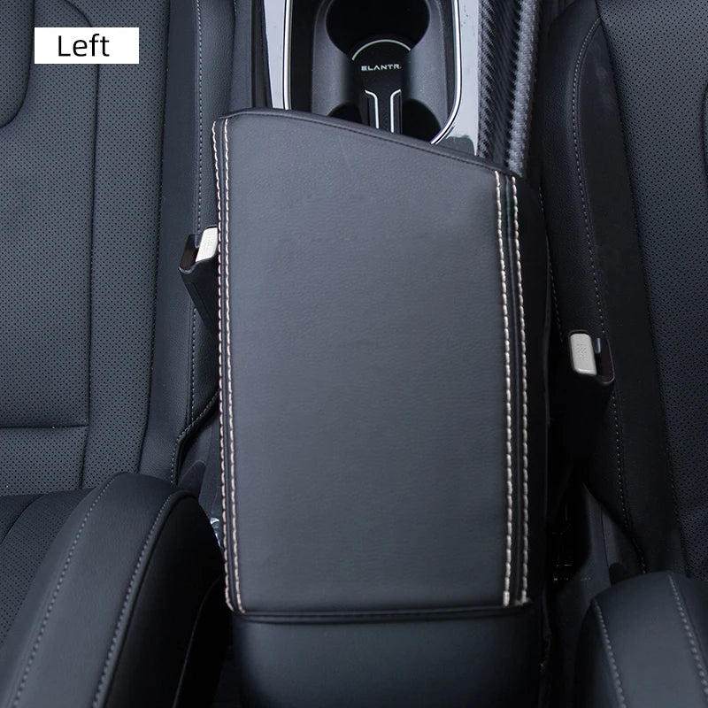 For Hyundai Elantra CN7 Accessories 2021 2022 2023 2024 Car Center Armrest Box Leather Protective Cover Car Decorate