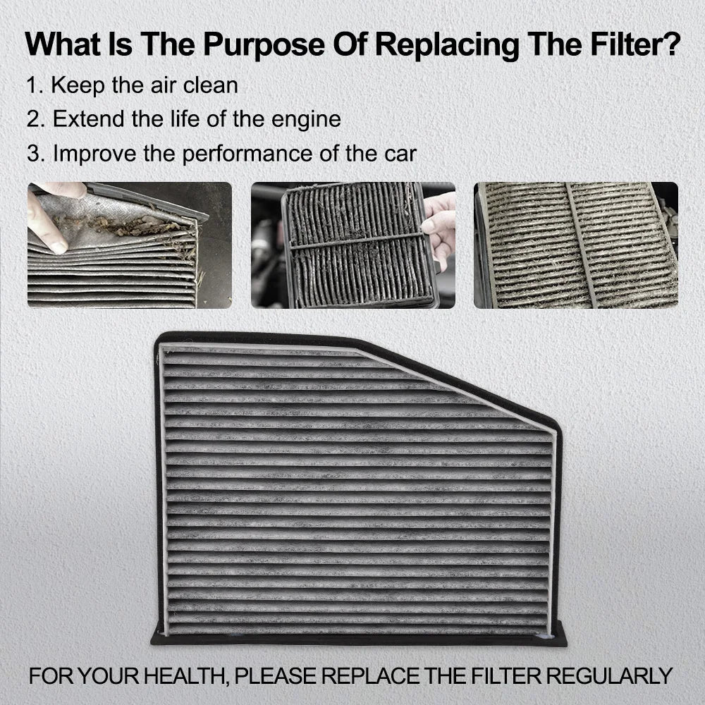Car Engine Carbon Cabin Air Filter For VW BEETLE CC EOS JETTA GTI PASSAT R32 RABBIT ROUTAN TIGUAN and AUDI A3 Q3 TT