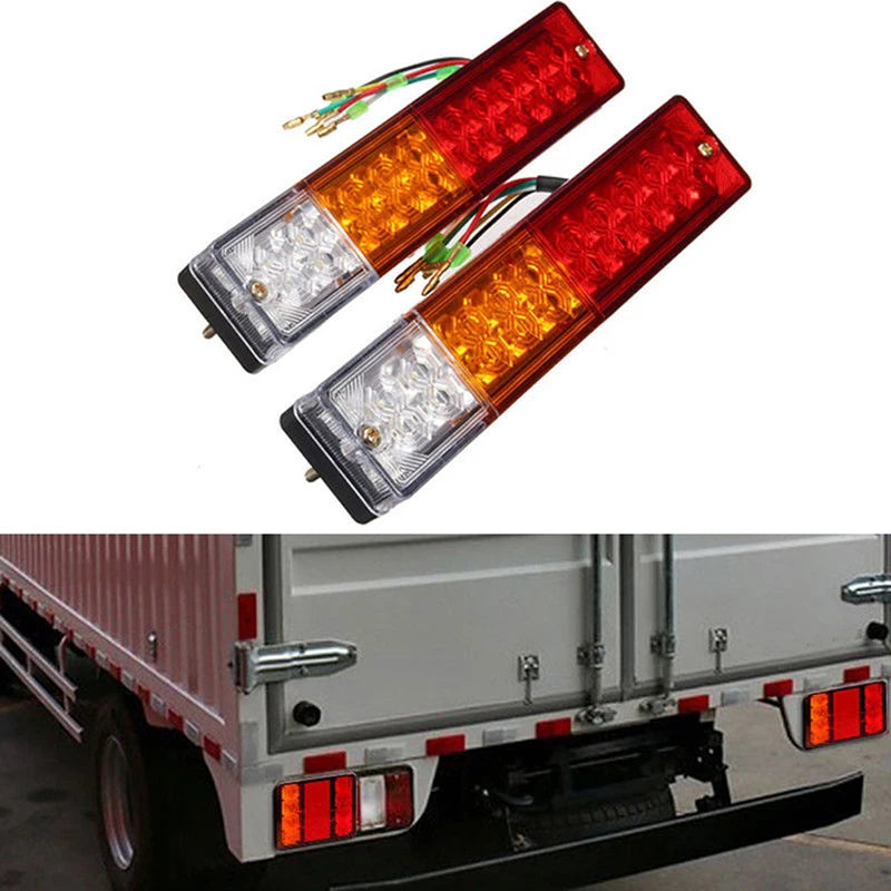 20-LED Tail Light for Cars, Trucks, and Trailers Rear Stop, Reverse, and Turn Signal Indicator Lamp