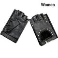 Motorcycle Accessories Driving Motor Rivet Punk Glove Gloves Fingerless Leather Mittens