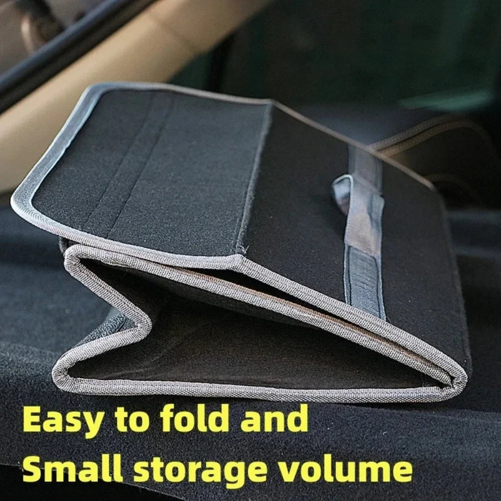 1Pack Car Trunk Organizer Foldable, ergonomic handle, for SUVs/sedans/trucks durable fabric