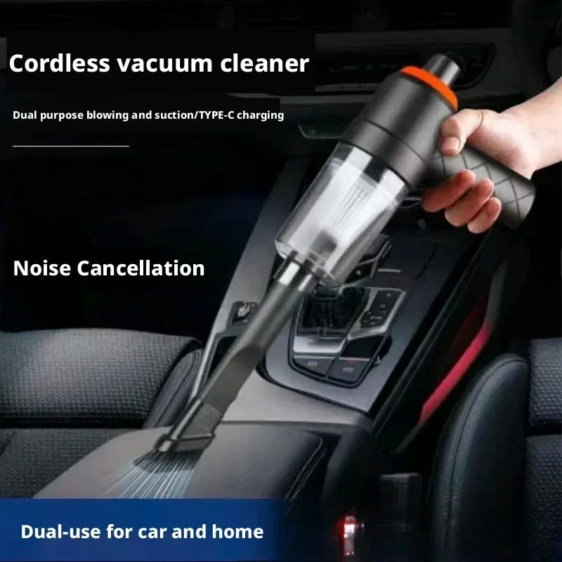 New Car & Home Vacuum Cleaner Portable & Easy to Carry Effortlessly Cleans Dead Corners Supports Suction & Blowing Functions