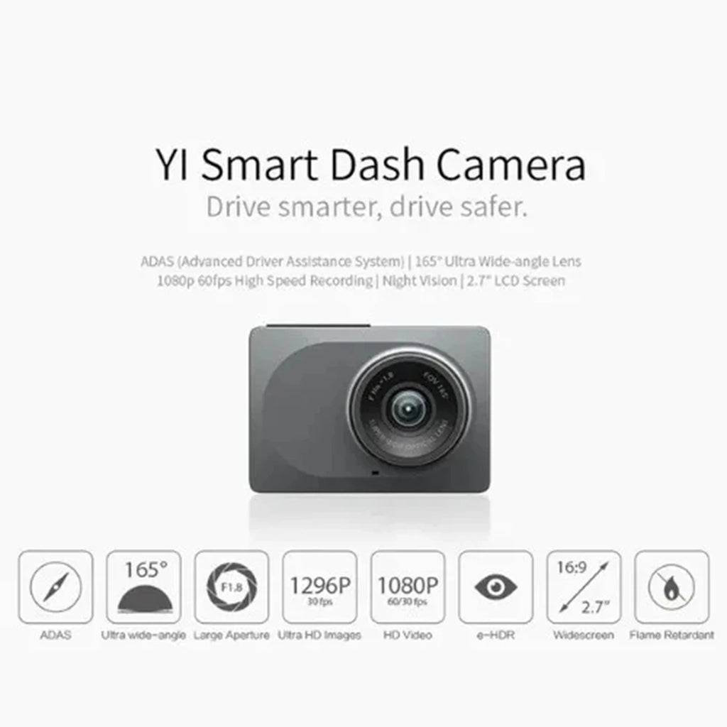 xiao YI Smart Dash Cam For Car ADAS 2.7 Screen Full HD 1080P Dash Cam with Night Vision ADAS English International Version