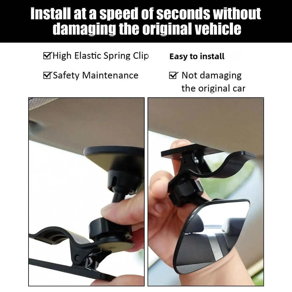 Car Interior Baby Safety Mirror With Clip Rear View Mirrors Makeup Mirror Seat Back Clamp Auto Ornament Automotive Accessories