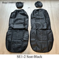 2 Front Car Seat Covers PU Leather Breathable Auto Seat Cushion Universal Quited Full-Wrapped Seat Cover Compatible with Airbag