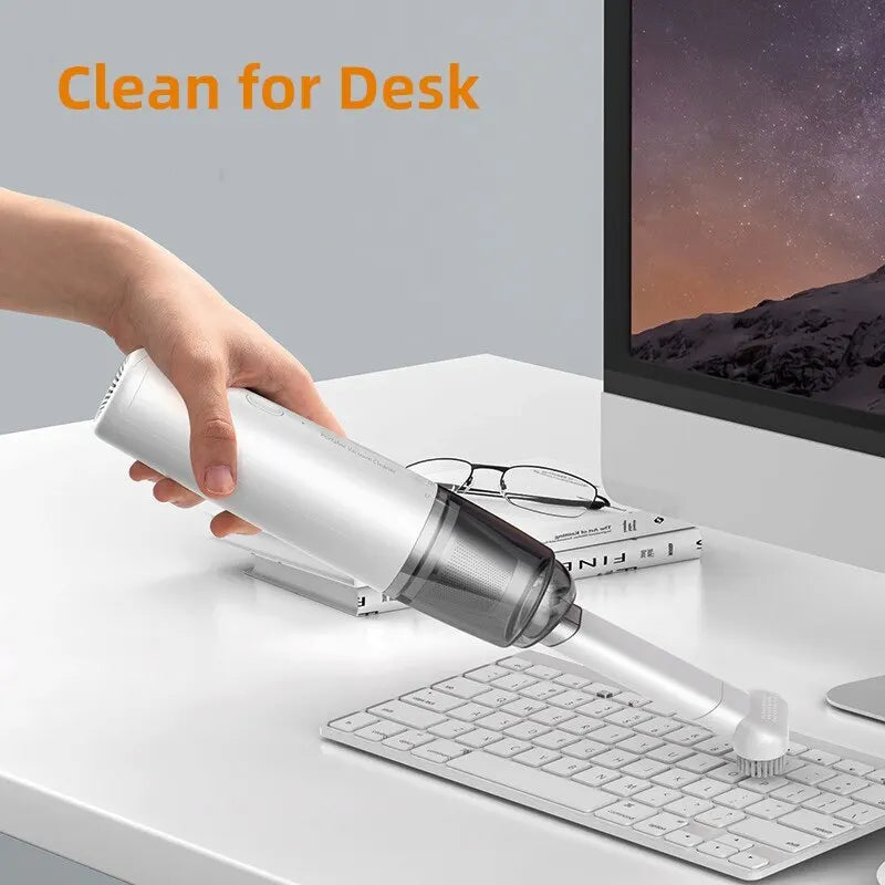 Cordless Handheld Vacuum Cleaner, Rechargeable Mini Car Vacuum with Strong Suction for Car Home Auto Cleaning, Portable