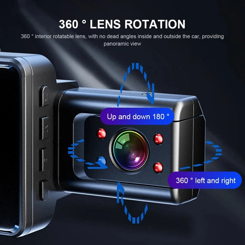 3 Inch Dash Cam For Cars 1080P Inside Video Recorder Car Camera for Vehicle Night Vision Car DVR Black Box car assecories