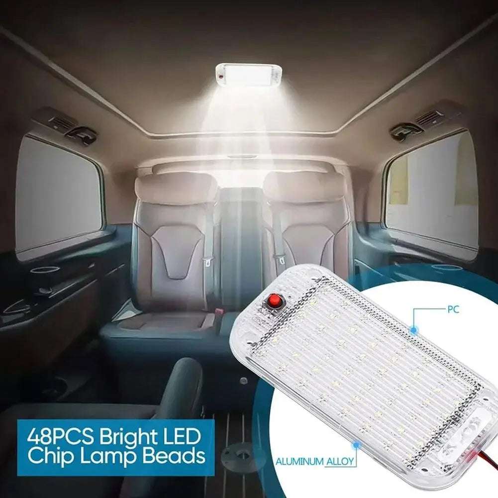 LED Car Compartment Lights Car Truck Reading Lights Driver's Cab Interior Lighting Indoor Ultra Bright Universal Modification