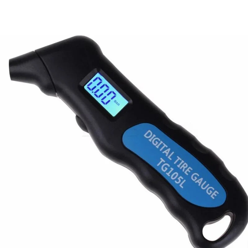 Digital Car Tire Tyre Air Pressure Gauge Meter LCD Display Manometer Barometers Tester for Truck Motorcycle Bike -styling