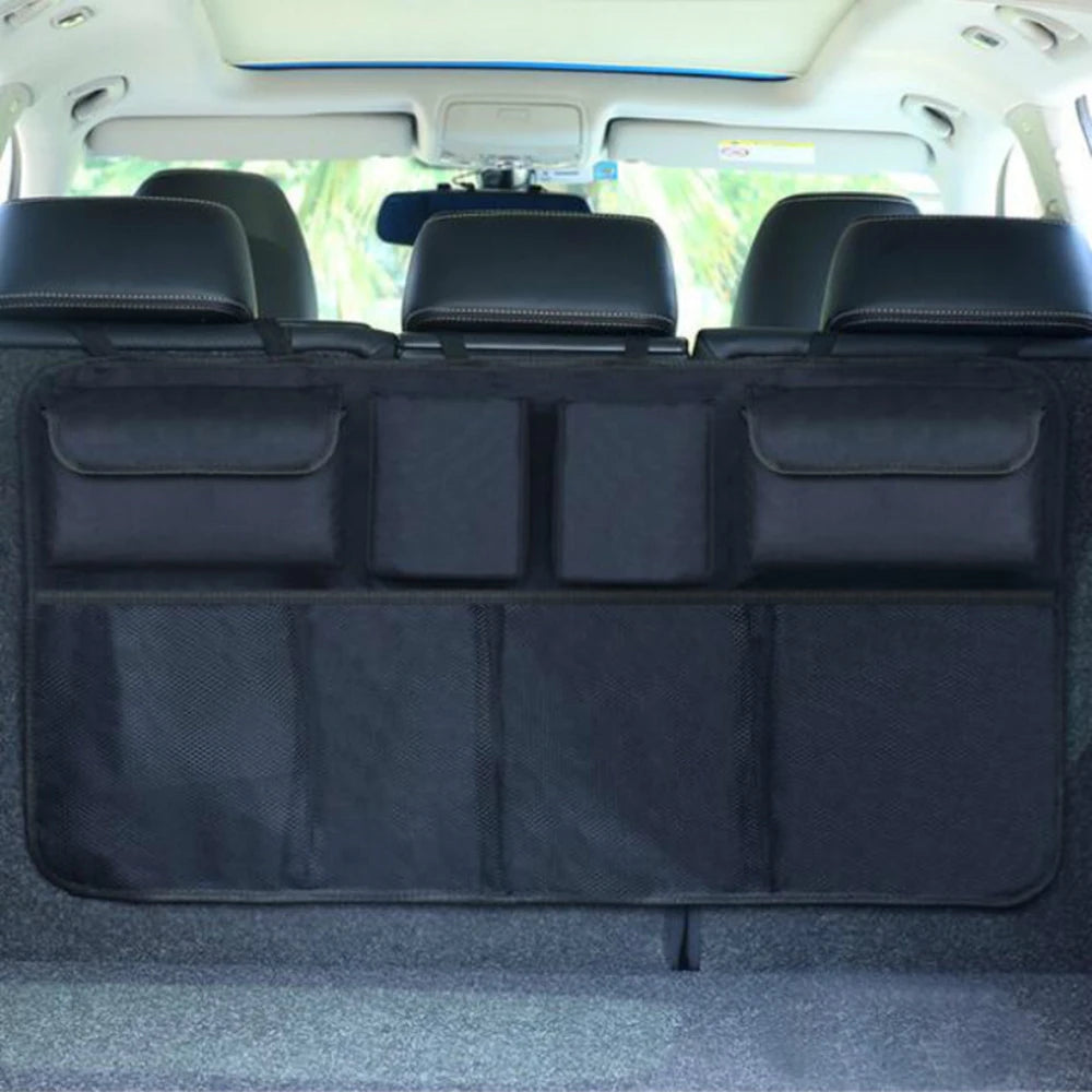 Auto Storage Organizer Car Trunk Bag Universal Large Capacity Backseat Storage Bag Trunk Cargo Mesh Holder Pocket car organizer