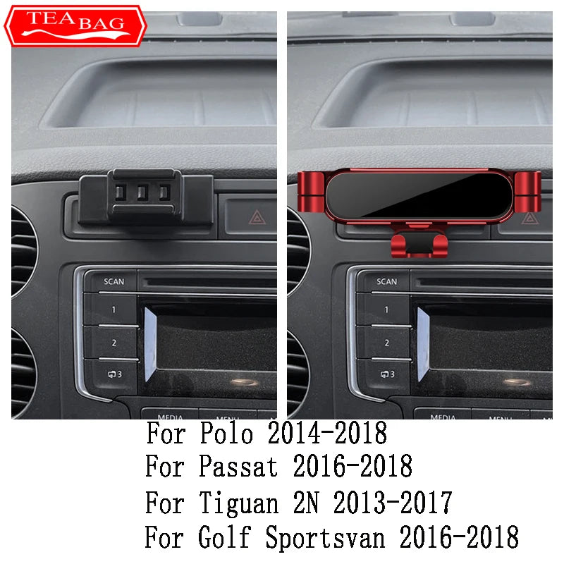 Car Phone Holder For Volkswagen VW Tiguan 5N Passat Polo V 6C Golf Sportsvan 2013-2018 Car Interior Modification  Accessories