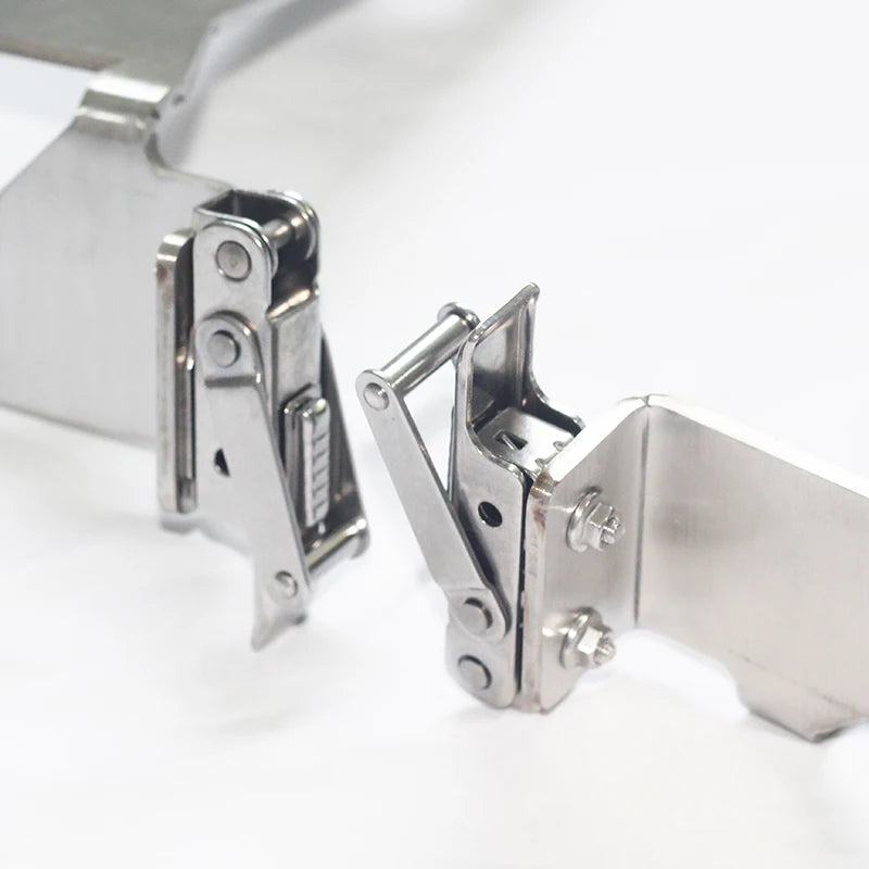 Universal Off-road Pickup 4x4 Accessories Stainless Steel Silver 2Pcs Roof Rack Side Tent Bracket