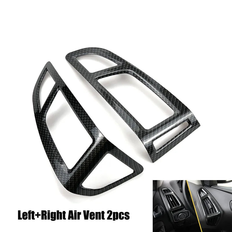 Accesorios de estilo de coche, embellecedor decorativo de fibra de carbono para Ford Focus 3 mk3 Sedán Hatchback 2012-2014