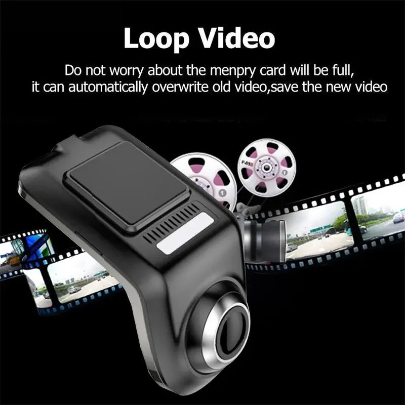 Car DVR Camera Adas Dashcam 1080P U3 Android Super Night Vision Loop Recording Motion Detection Dash Camera