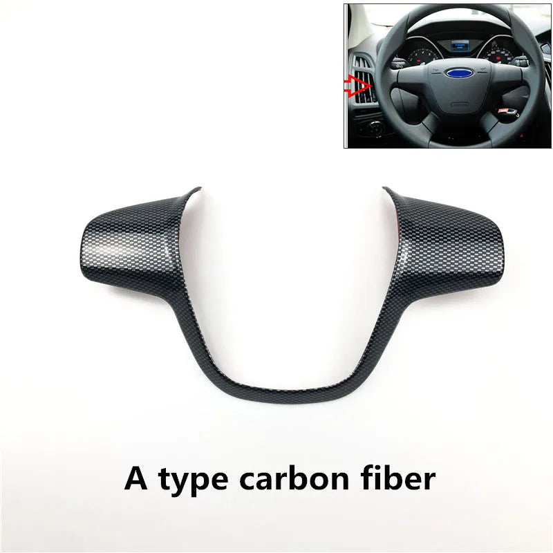 Accesorios de estilo de coche, embellecedor decorativo de fibra de carbono para Ford Focus 3 mk3 Sedán Hatchback 2012-2014